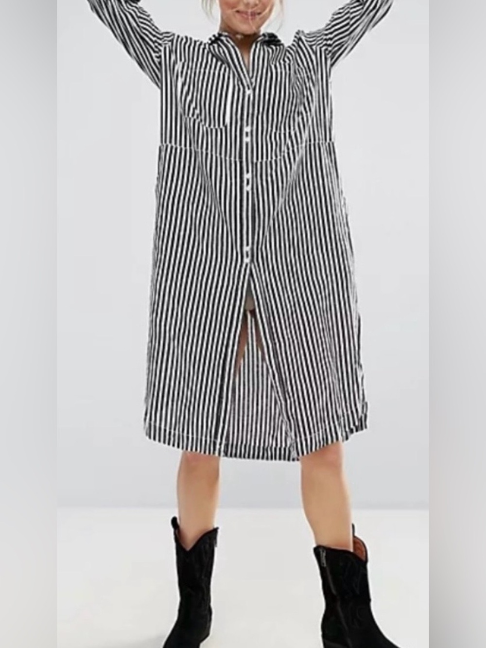 Free People Shirt Dress - Picture 2 of 9